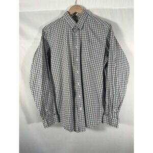 Brooks Brothers Fleece Plaid Check 100% Cotton Dress Shirt Button Up Men's XL‎